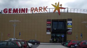 Gemini Park Bielsko-Biała - litery przestrzenne, kasetony podświetlane